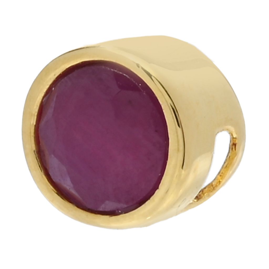 Cocci Collection 18K Gold Plated Choice of 5mm Birthstone "Beloved" Charm by Steals