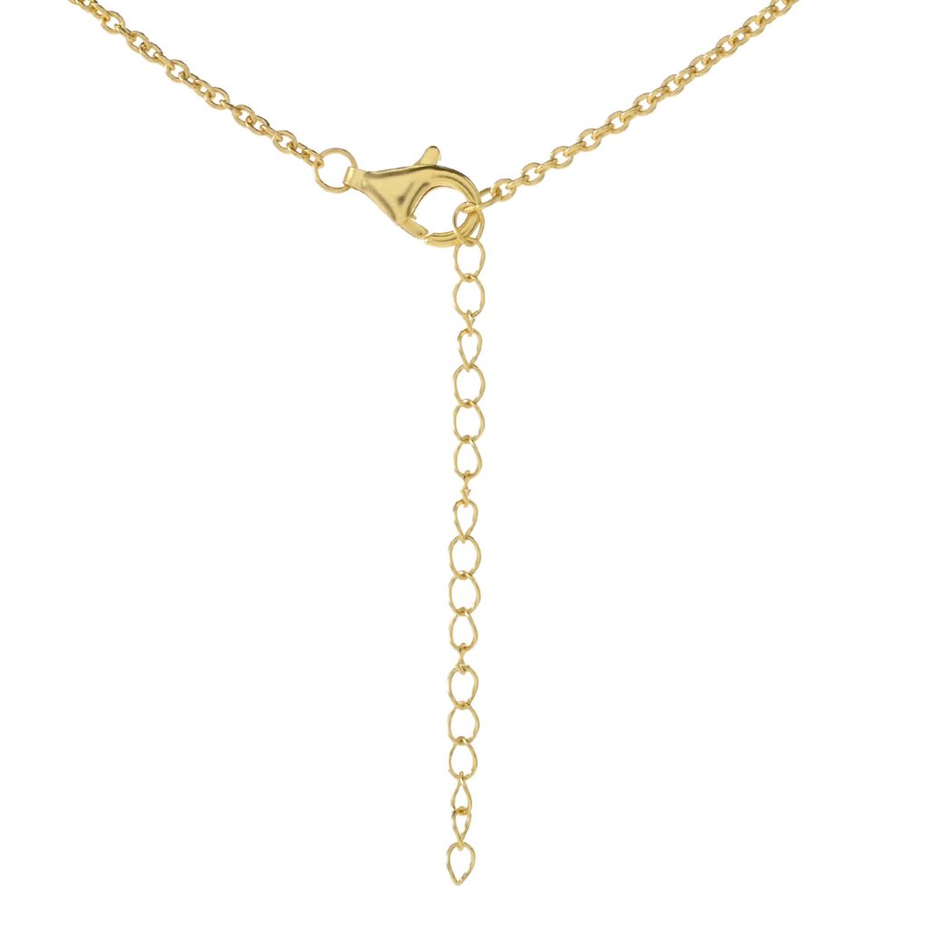 Passport to Egypt 18K Gold Plated 20mm Lapis Eye or Horus Pendant w/ Chain by Steals