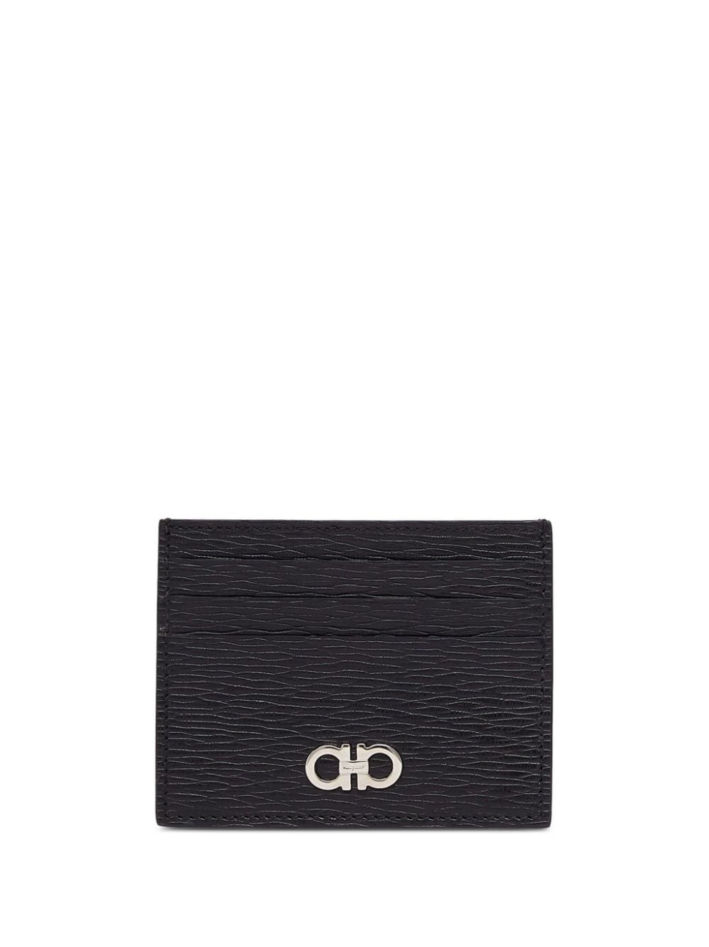 Ferragamo Men Two-Tone Gancini Card Holder