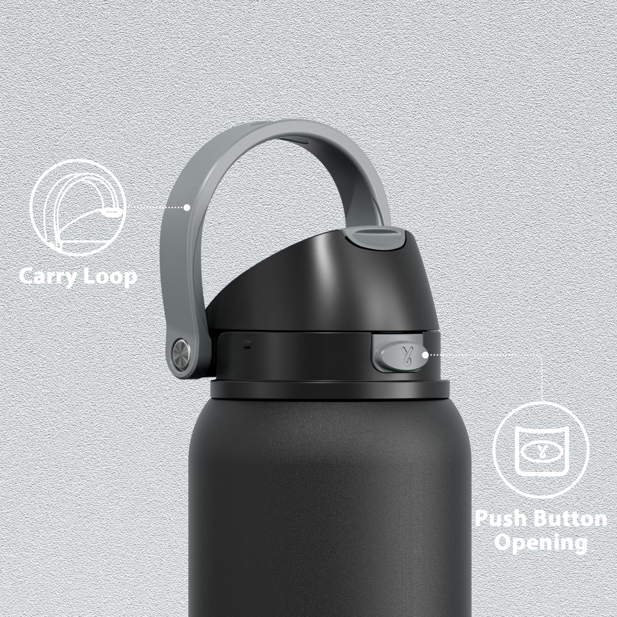 24 oz Insulated Water Bottle with Straw: Meoky Stainless Steel Metal Water Bottle with 2-in-1 Lid - Leak Proof, Cold for 24 Hours, Protective Silicone Base, BPA-Free for Sports Travel Car, Ivory