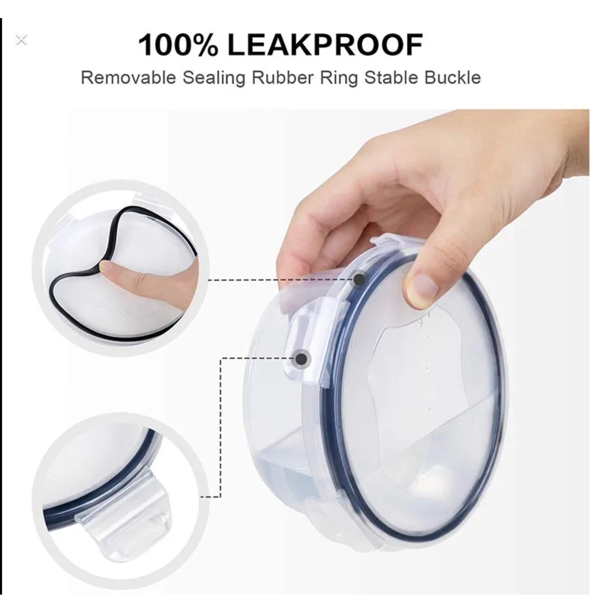 24-Piece Set of Food Storage Containers with Gasket Seal Box Lids, 24 Containers and 24 Lids, Leak Proof Stackable, For Kitchen Fridge, Meal Prep Lunch Containers