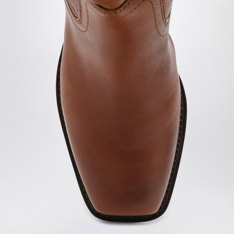 Isabel Marant Ademe Havana Leather Biker Boot Women