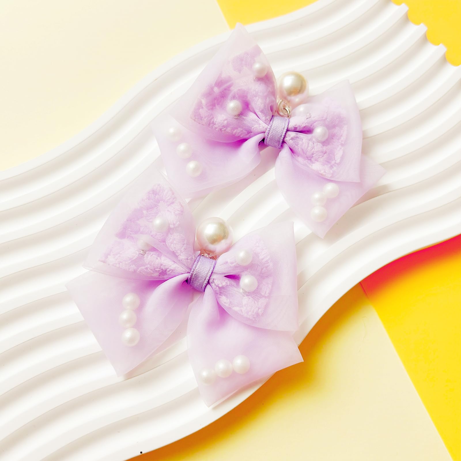 24Pcs Fabric Bow Shoe Charms, Cute Bears, Flower Pearl Charms Accessories for Clogs, DIY Shoe Decoration Charms for Girls, Party Favor