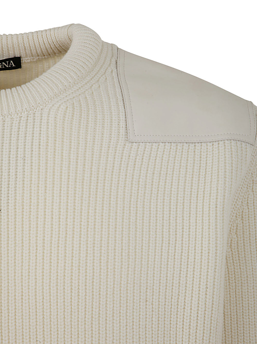Zegna Men Wool And Cashmere Crew Neck
