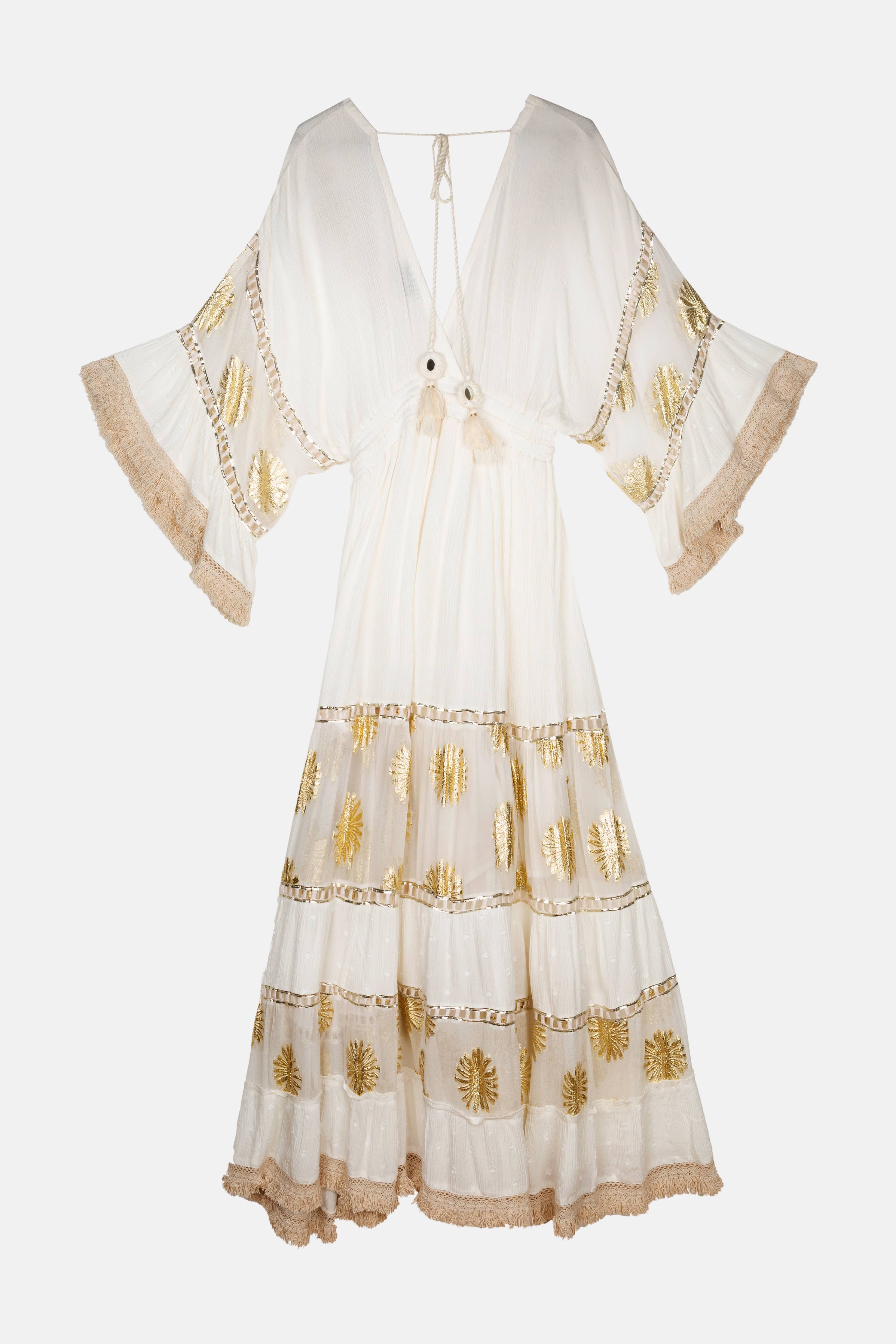 MANILA WHITE LONG DRESS