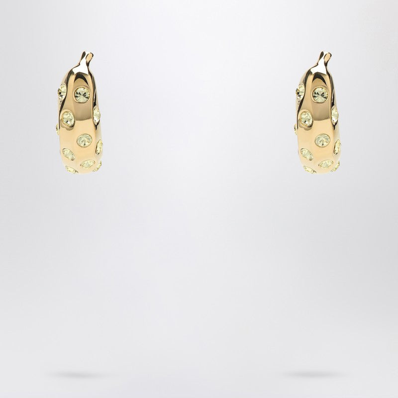 Jacquemus Banana Earrings With Rhinestones Women