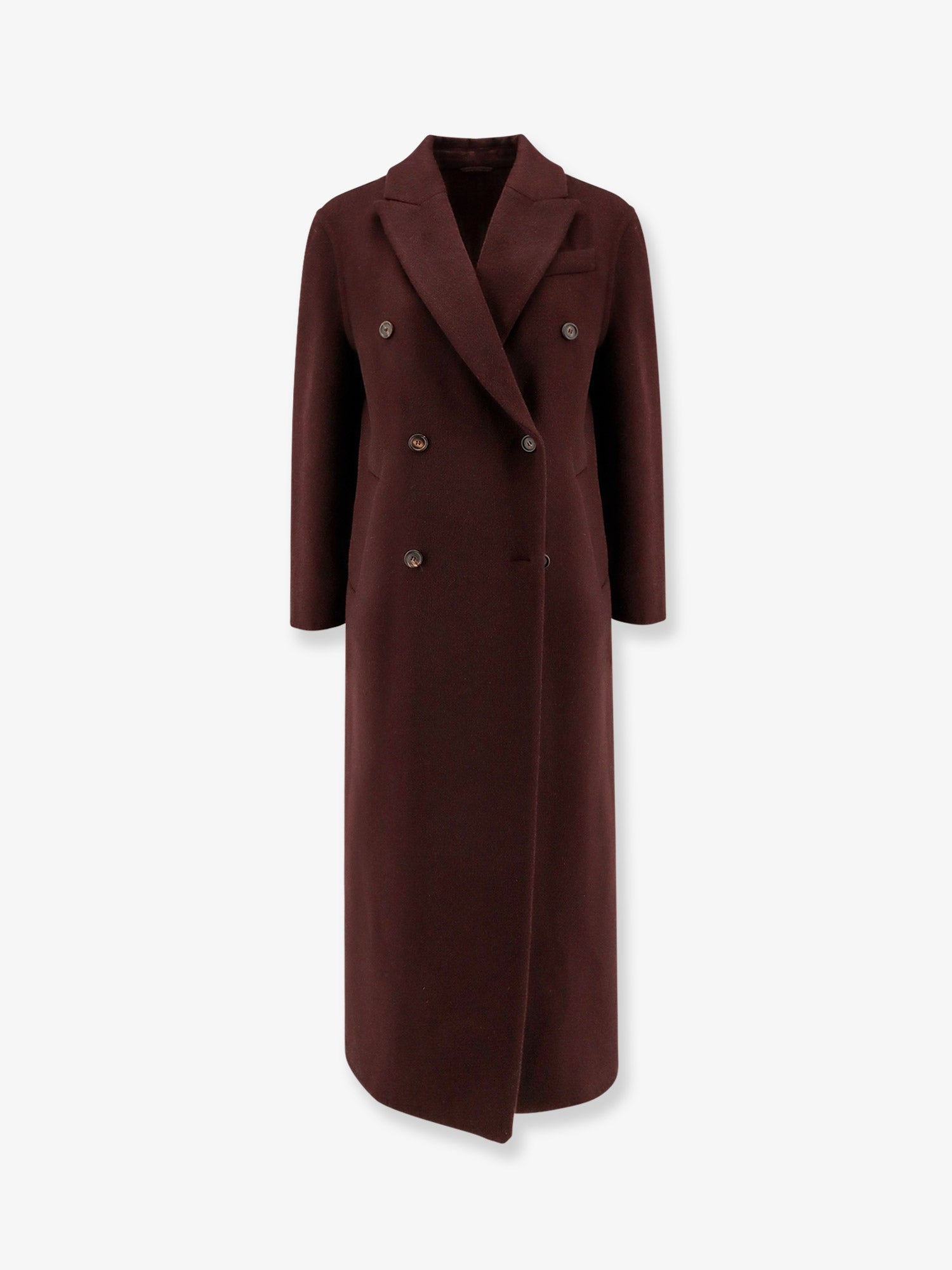 Brunello Cucinelli Women Double-Breasted Cashmere Coat