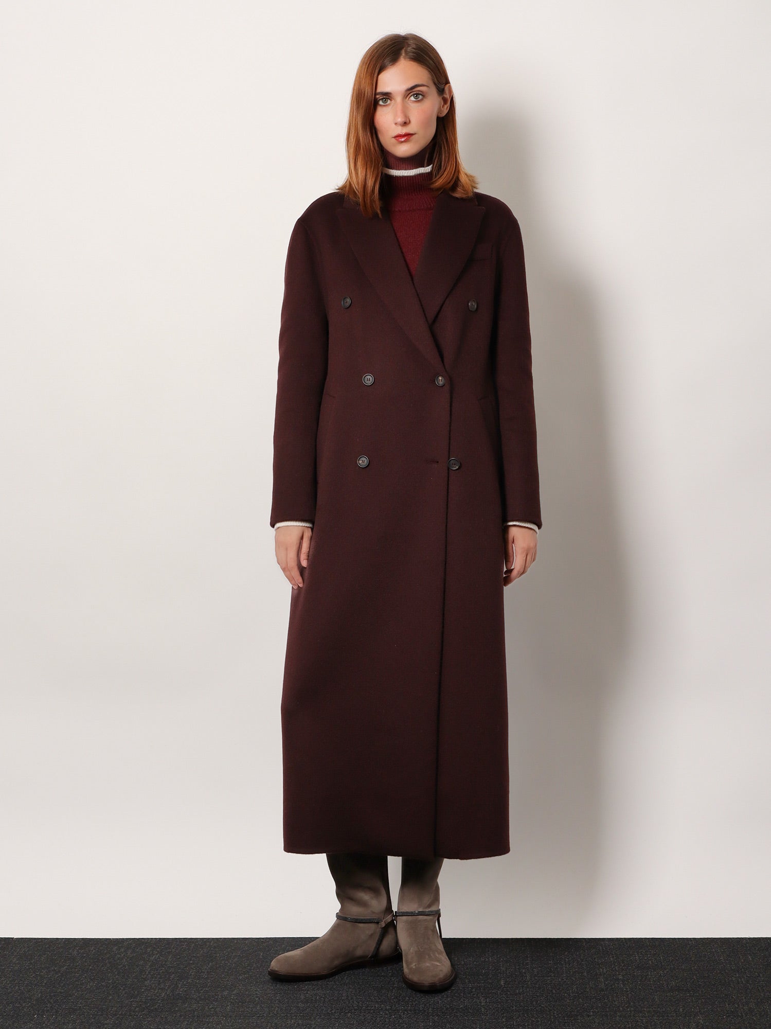 Brunello Cucinelli Women Double-Breasted Cashmere Coat