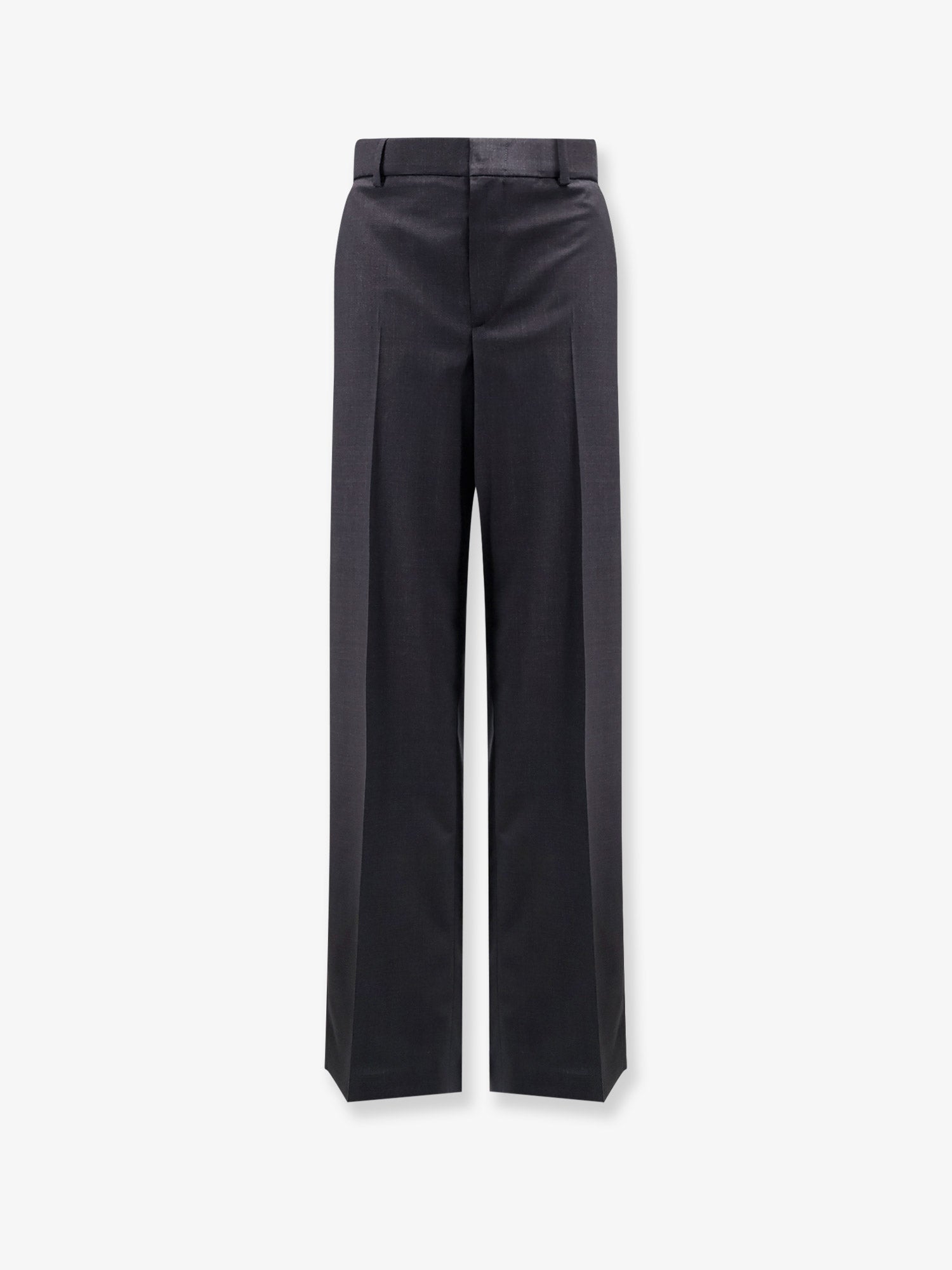 Gucci Women Wool Trousers With Gucci Embroidery