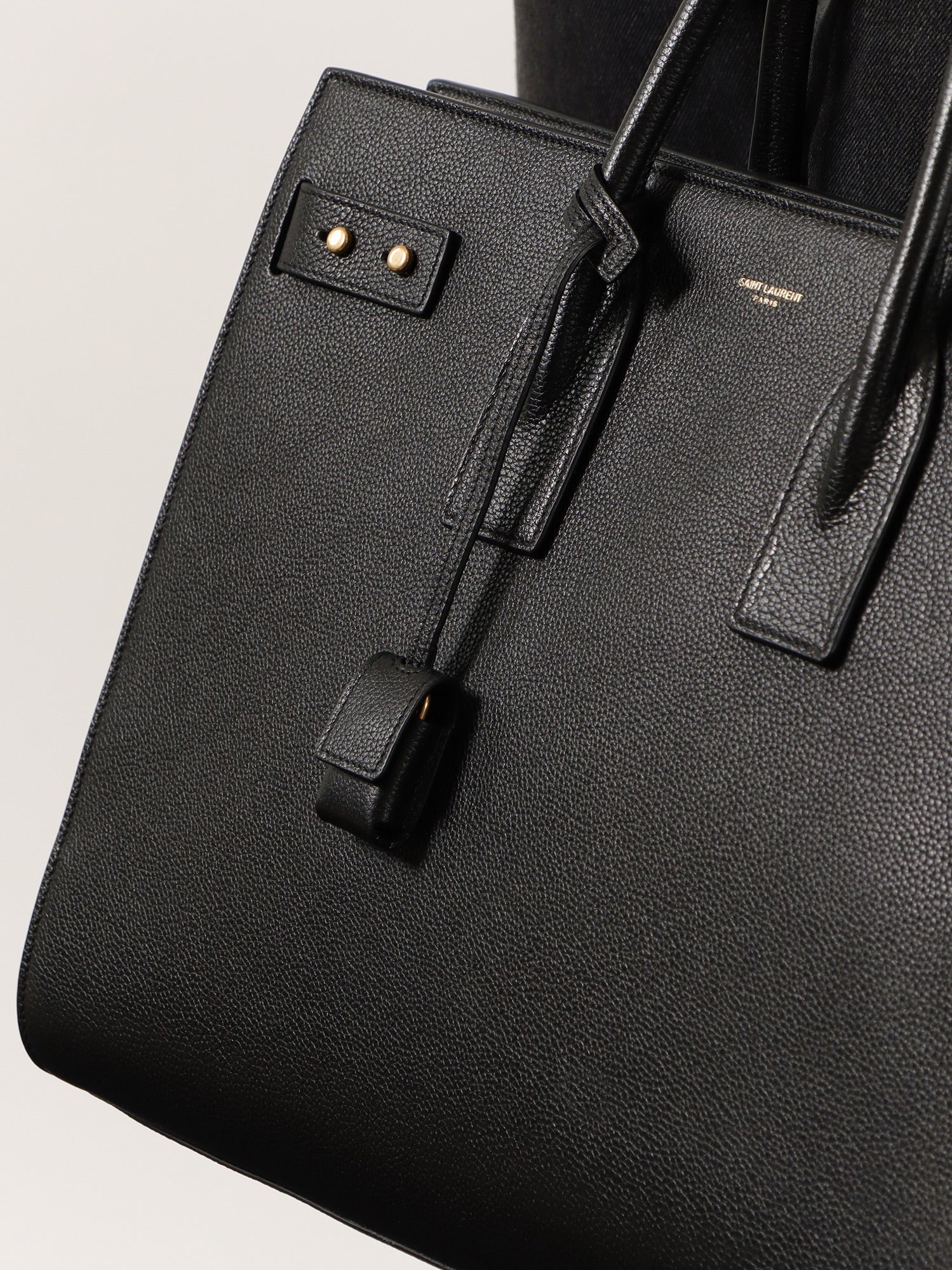 Saint Laurent Men Sac De Jour Large Leather Shoulder Bag