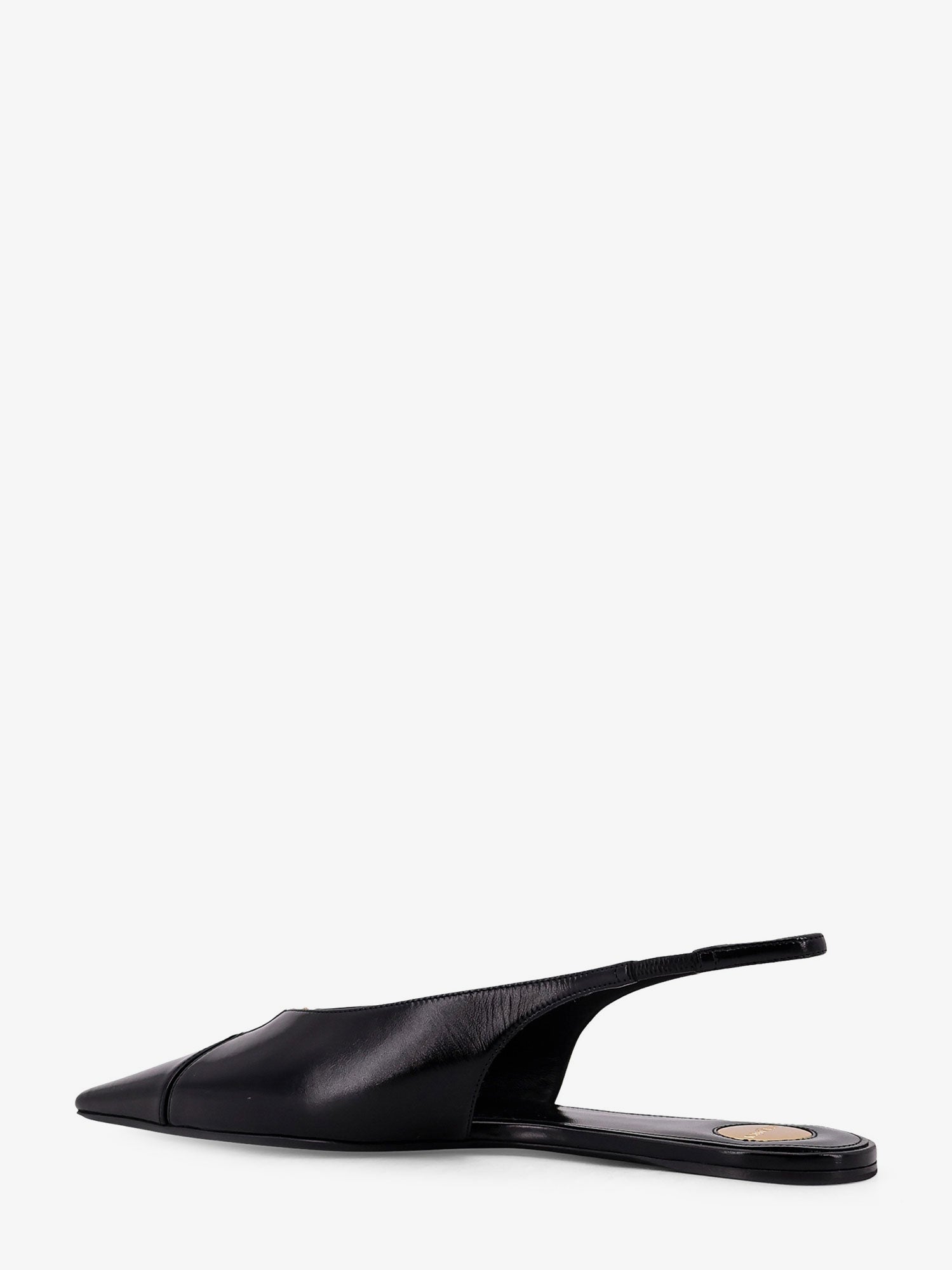 Saint Laurent Women Babylone 00 Bal Leather Slingback Ballerinas