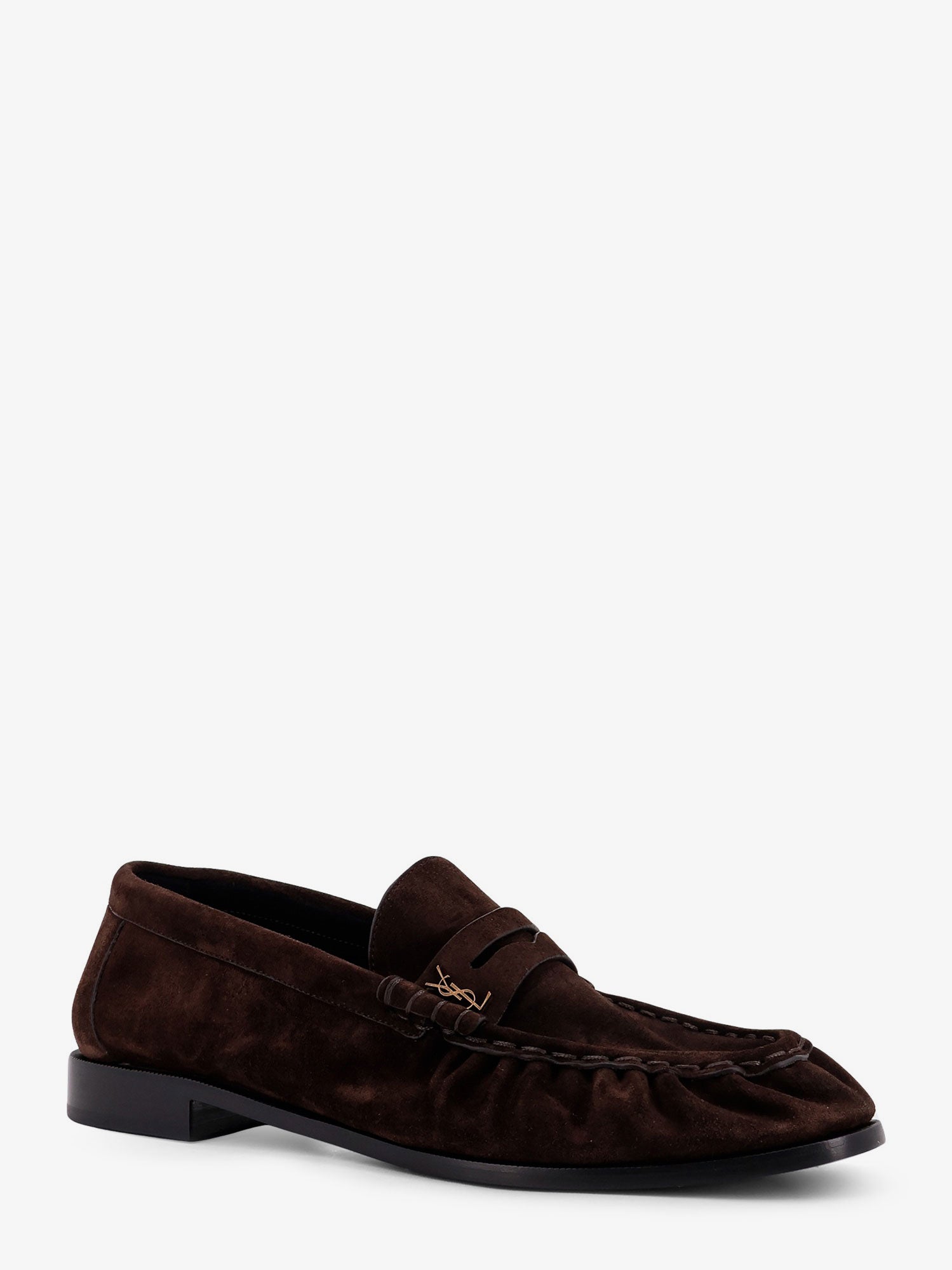 Saint Laurent Men Le Loafer 15 Moc Suede Loafers