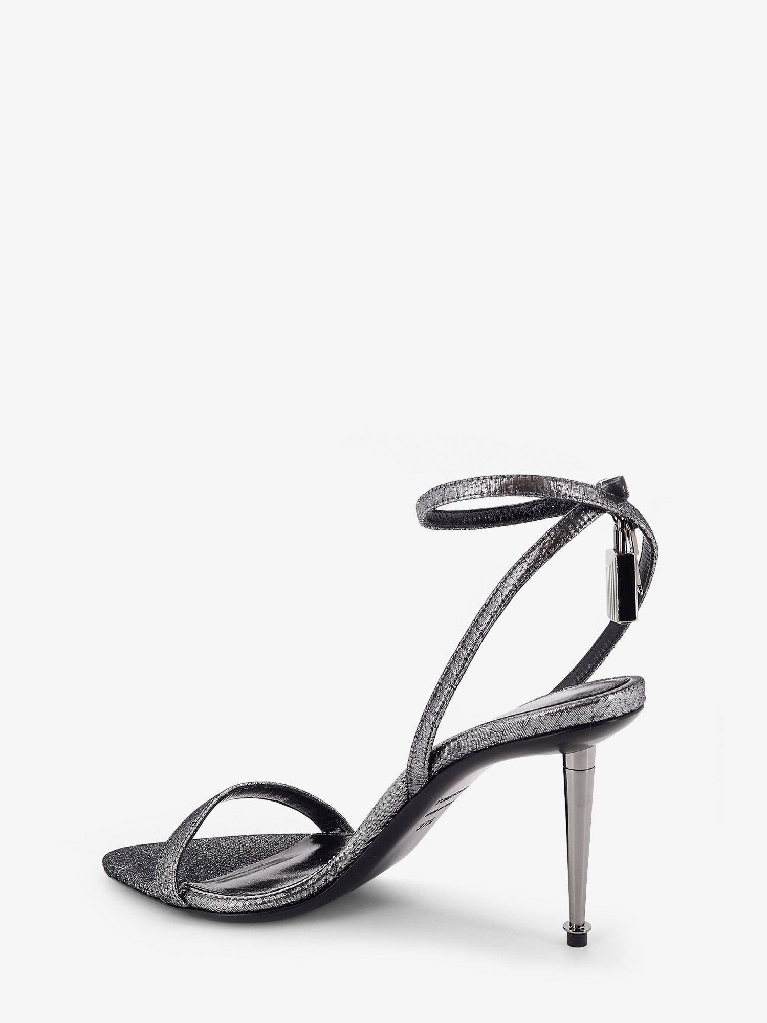 Tom Ford Women Laminated Heeled Sandals With Laminated Effect