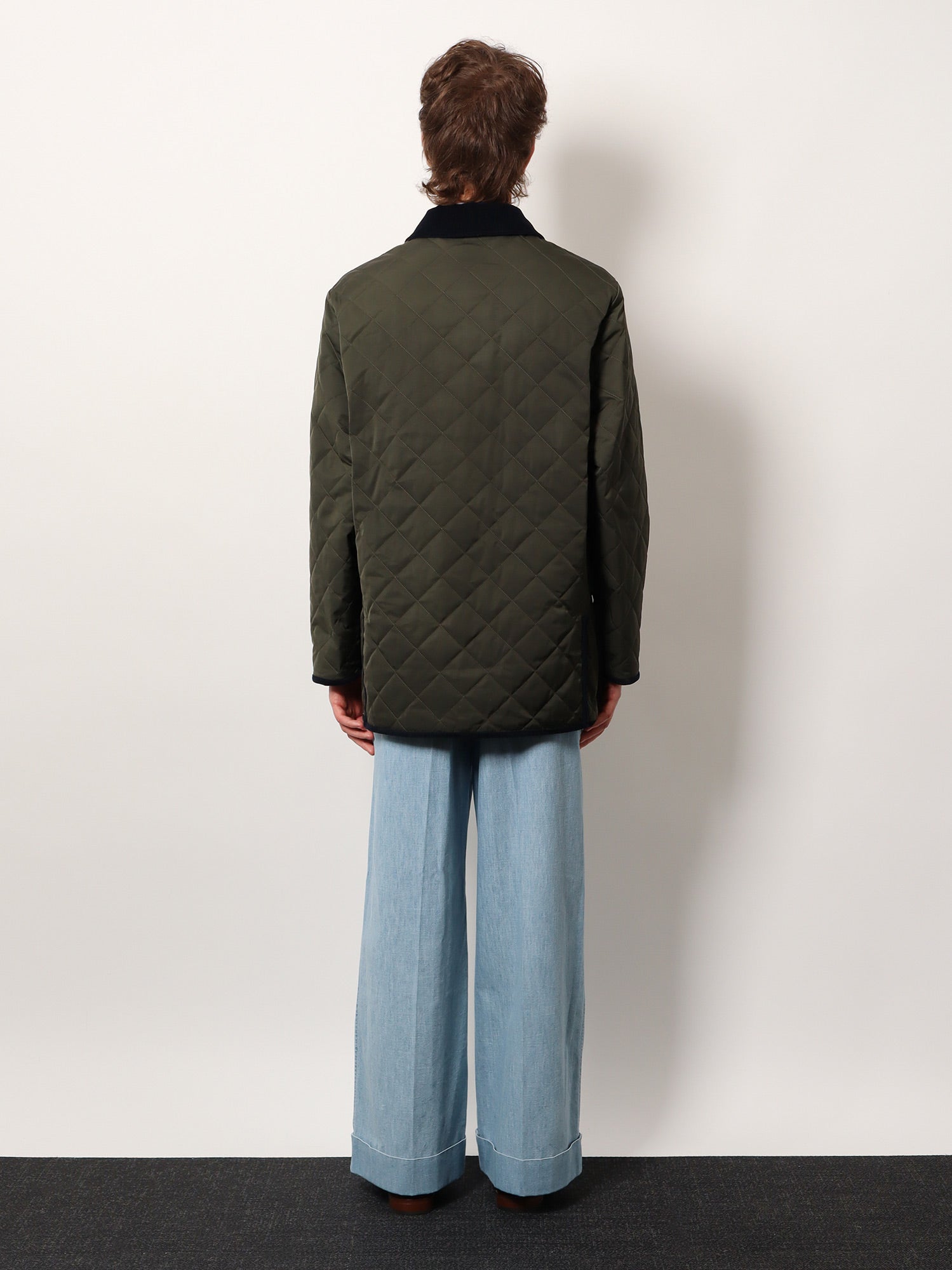 Valentino Men Quilted Jacket With Vlogo Signature Patch