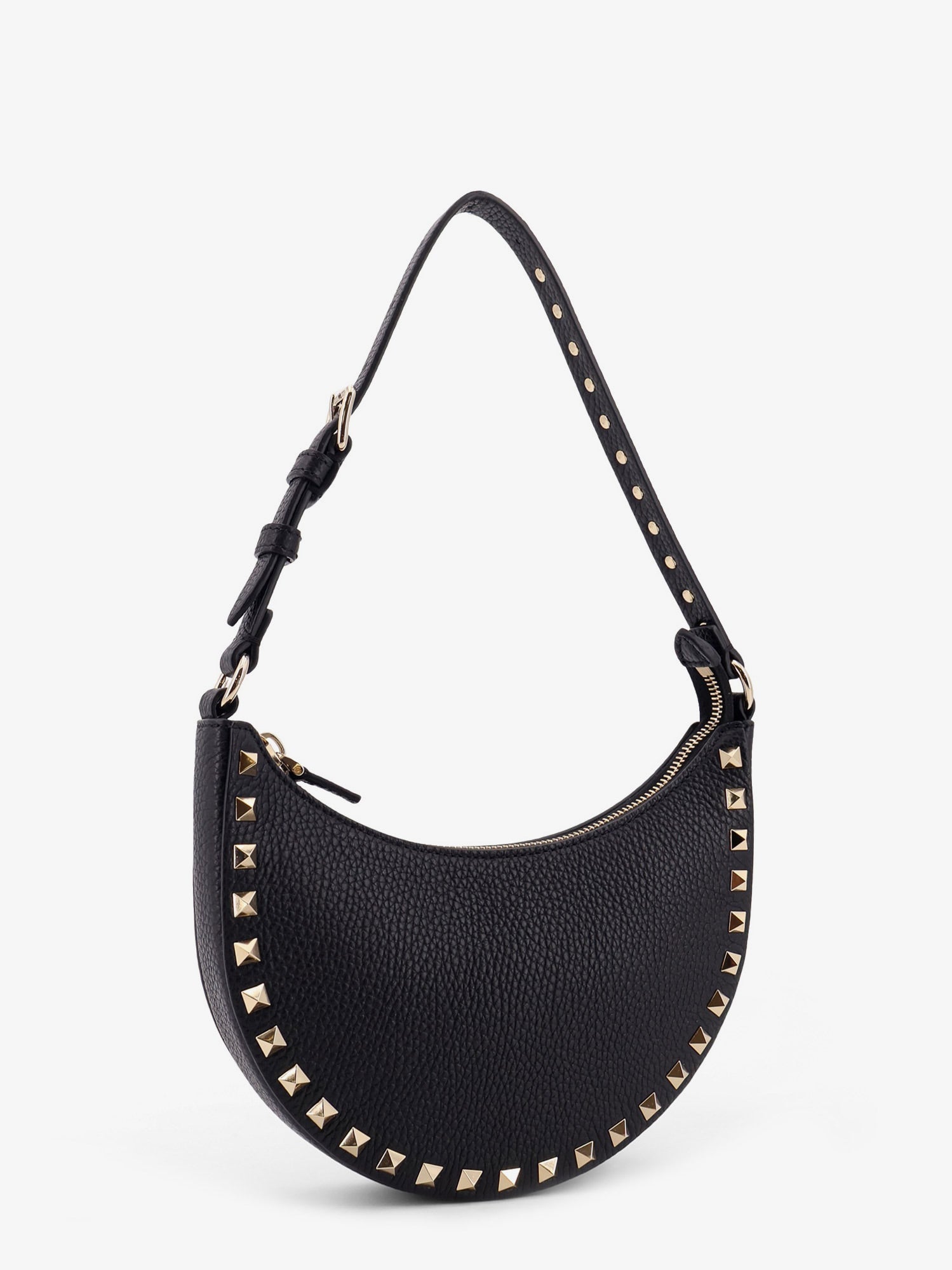 Valentino Garavani Women Valentino Garavani Rockstud Leather Mini Hobo Bag