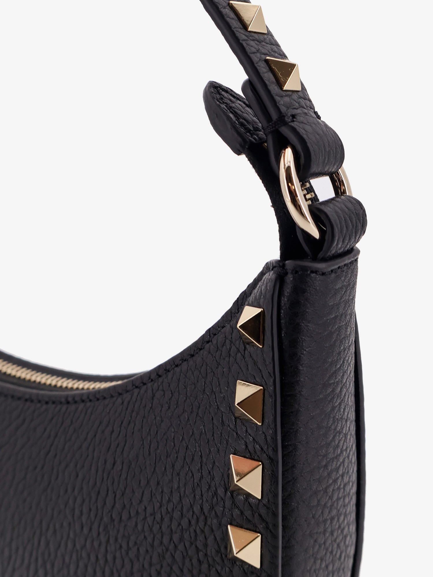 Valentino Garavani Women Valentino Garavani Rockstud Leather Mini Hobo Bag