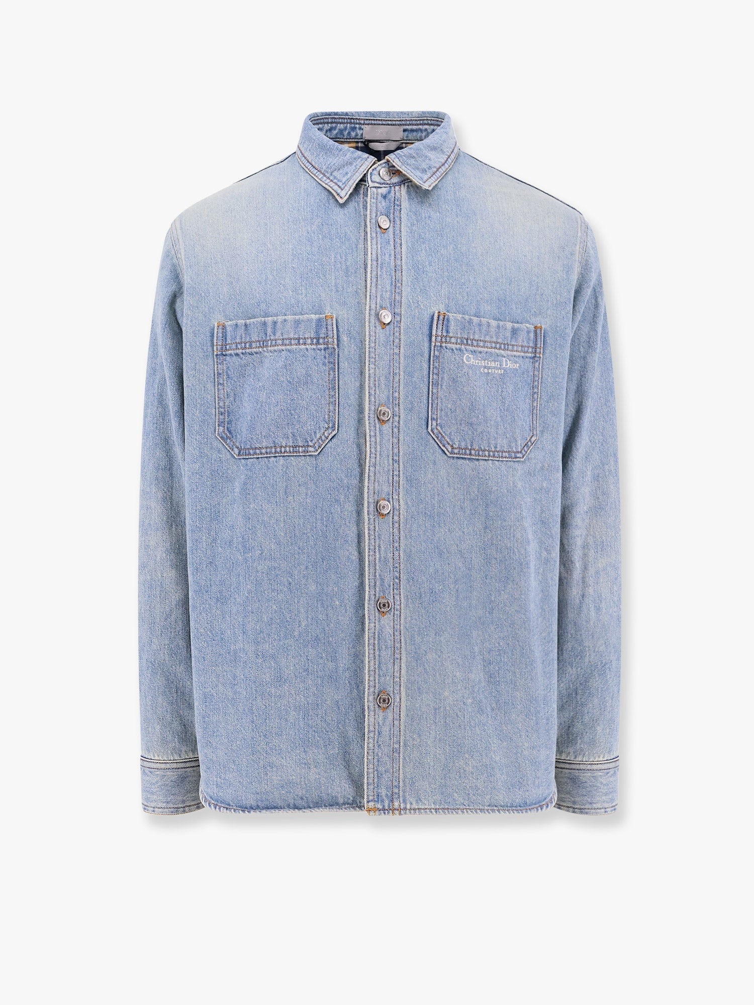 Dior Men Denim Shirt/Jacket With Madras Lining