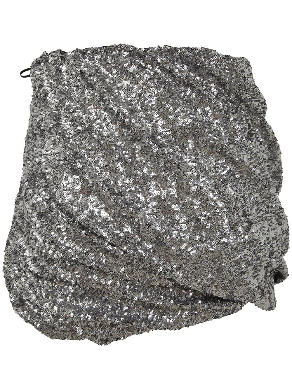 The Attico Women Stretch Machine Sequins Mini Skirt