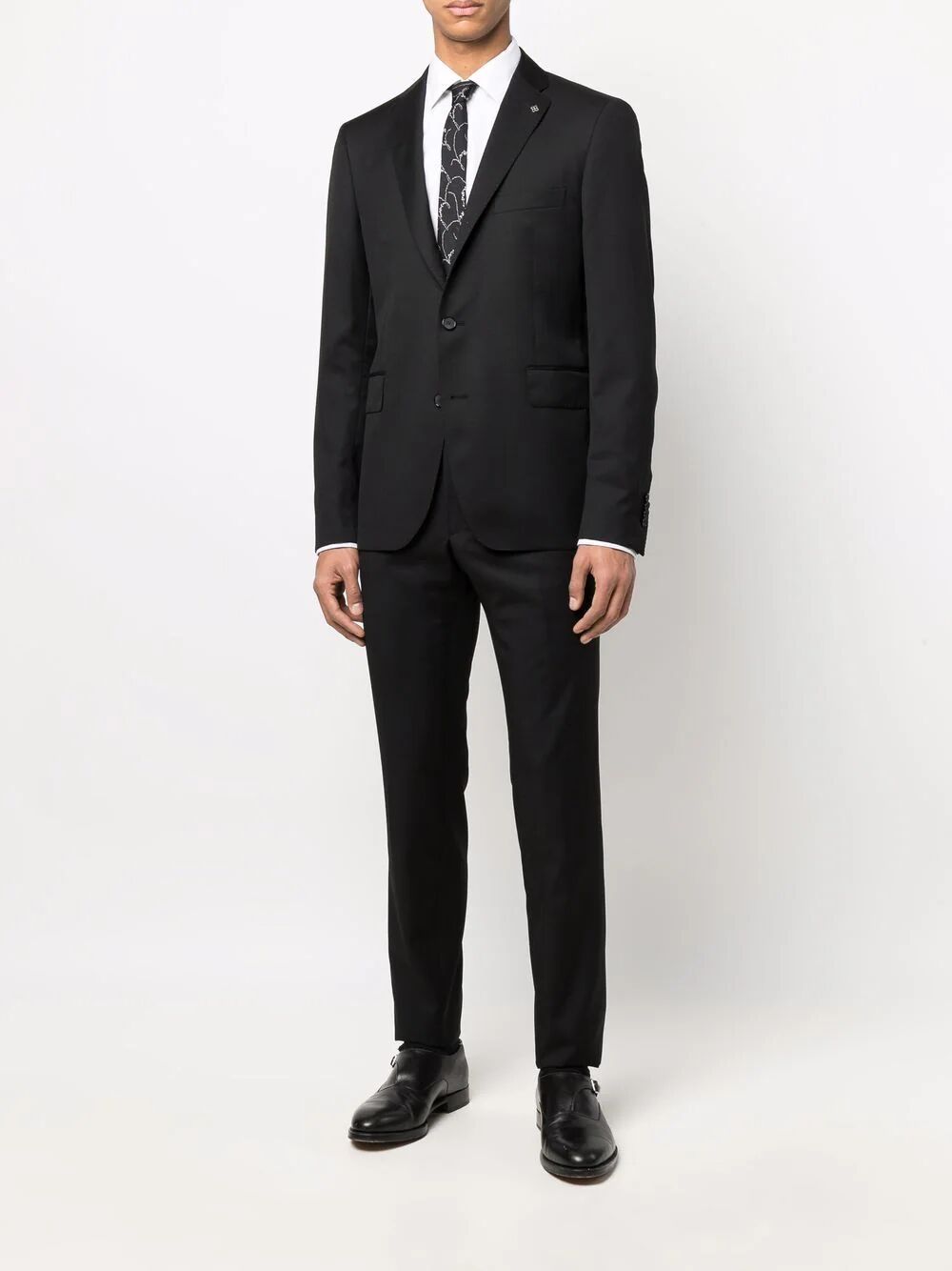 Tagliatore Men Classic Suit With Constructed Shoulder