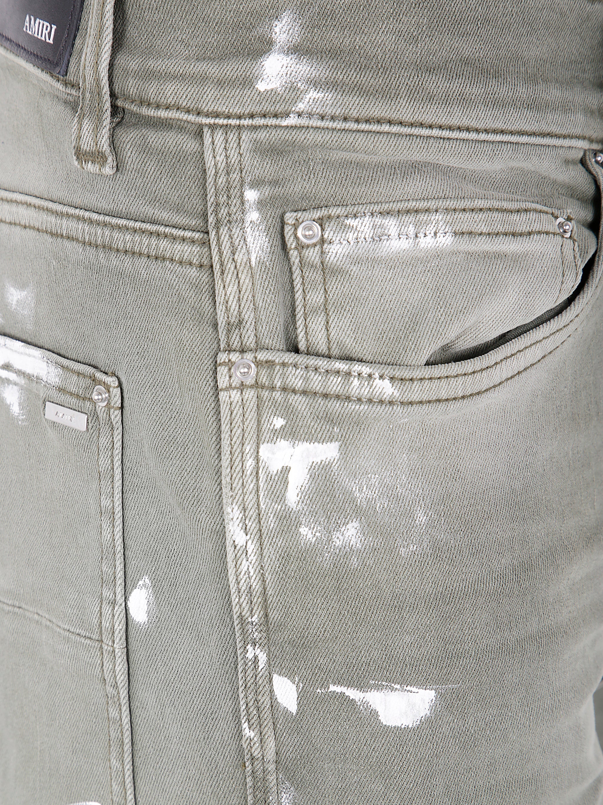 Amiri Men "Amiri Stencil" Slim Jeans