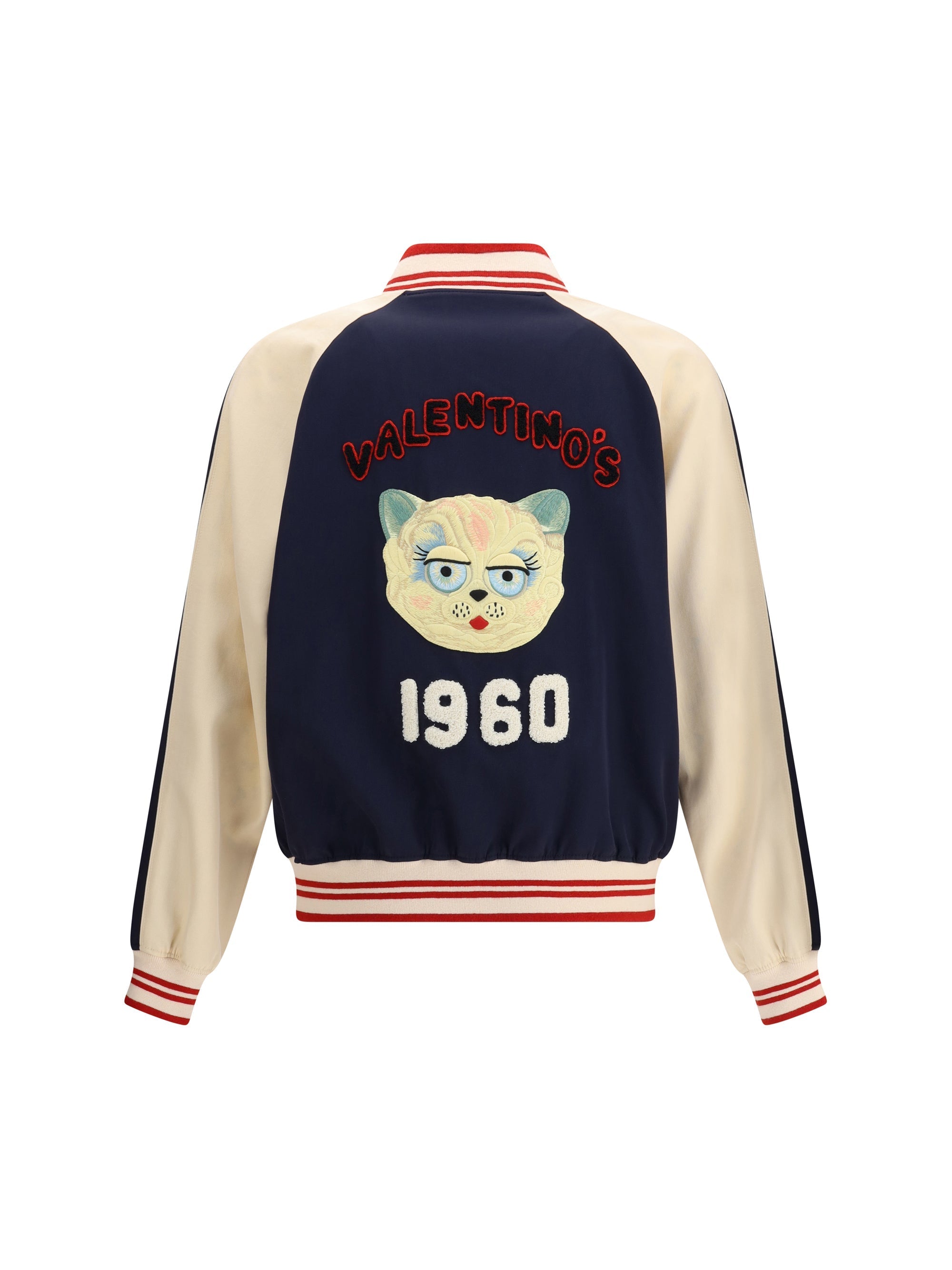 Valentino Men Le Chat De La Maison Bomber Jacket