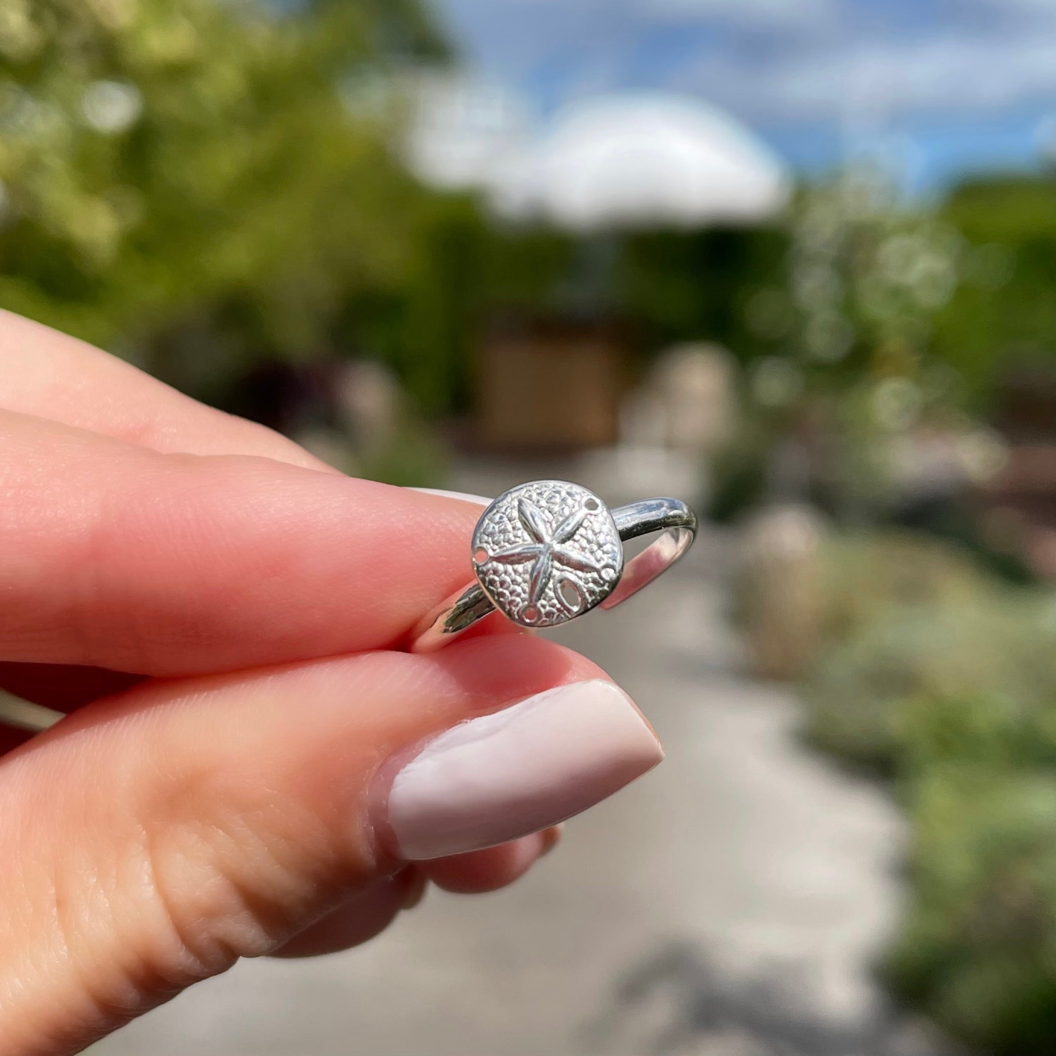 Sand Dollar Adjustable Ring