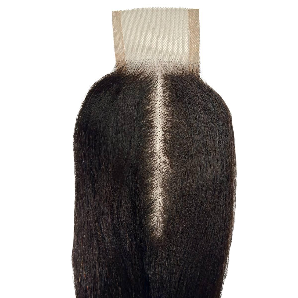 Yaki Straight 2x6 Transparent Lace Human Hair Closure