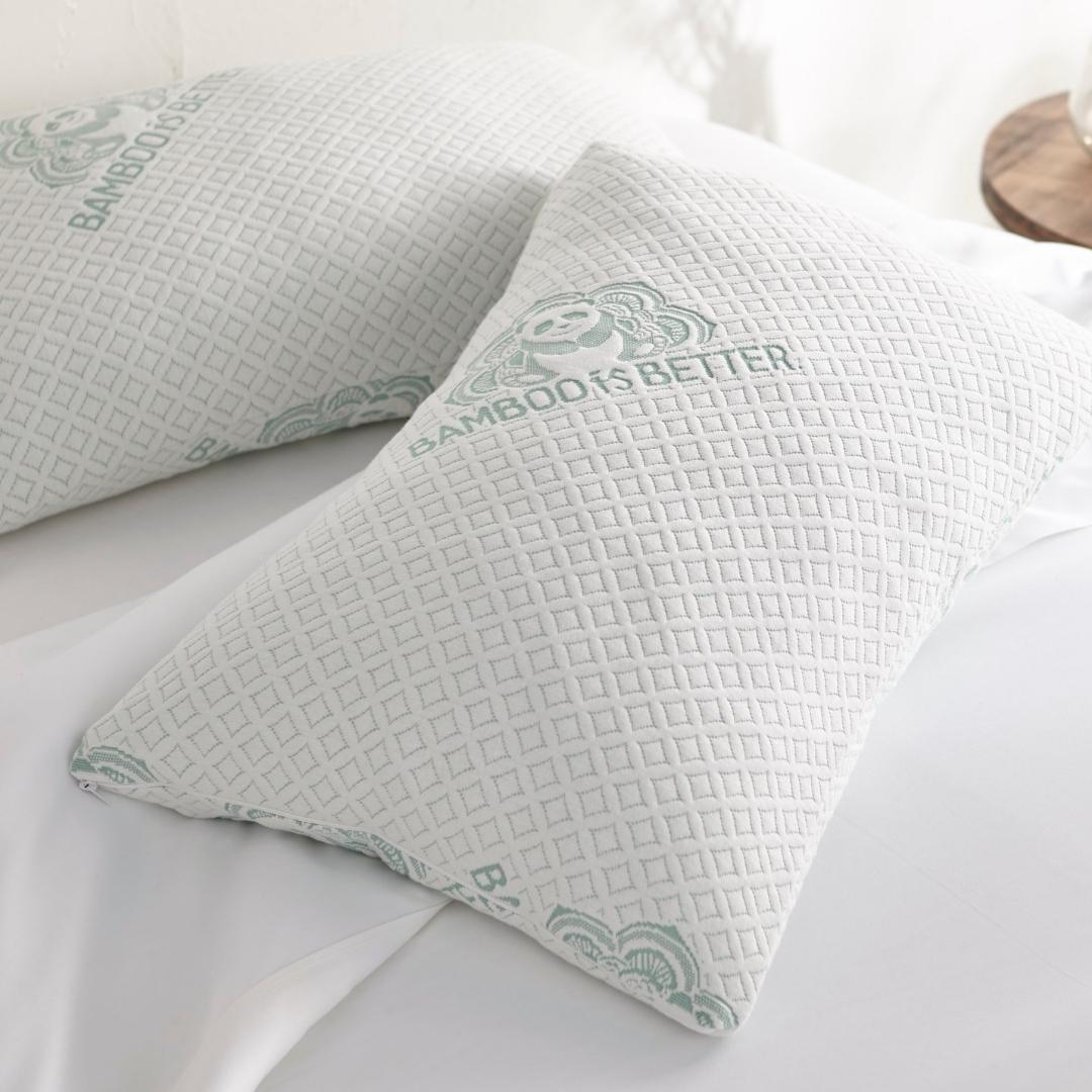 Adjustable Bamboo Pillow – Queen & King | Cooling & Hypoallergenic