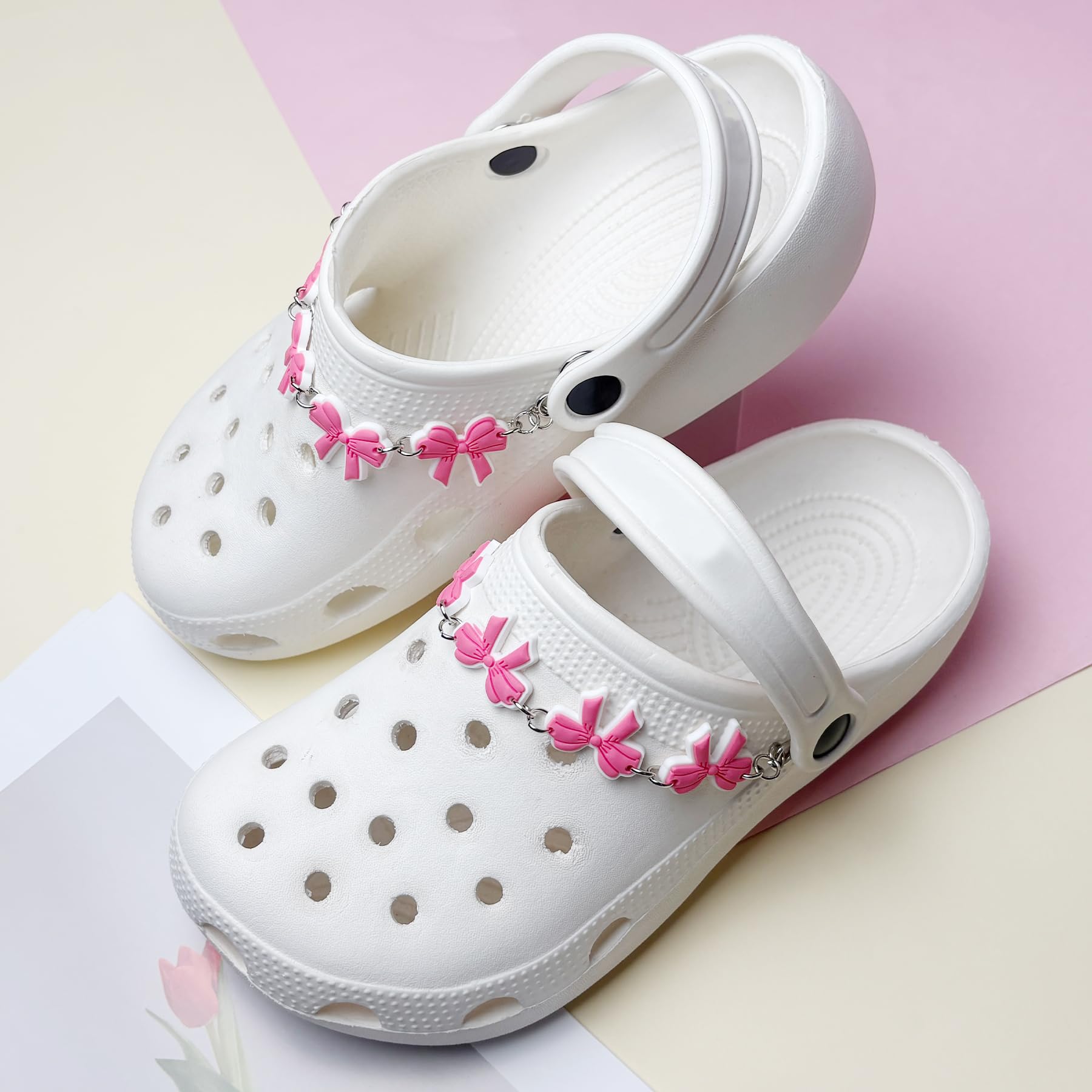 2Pcs Sunflower PVC Shoe Chains for Women, Shoe Charms for Clog Sandals, DIY Rubber Shoe Decoration Charms for Girls, Party Favor