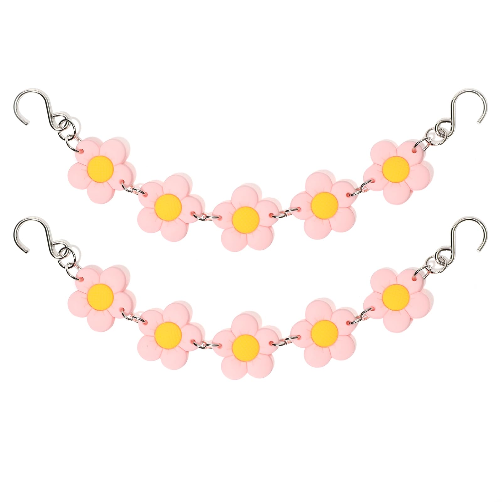 2Pcs Sunflower PVC Shoe Chains for Women, Shoe Charms for Clog Sandals, DIY Rubber Shoe Decoration Charms for Girls, Party Favor