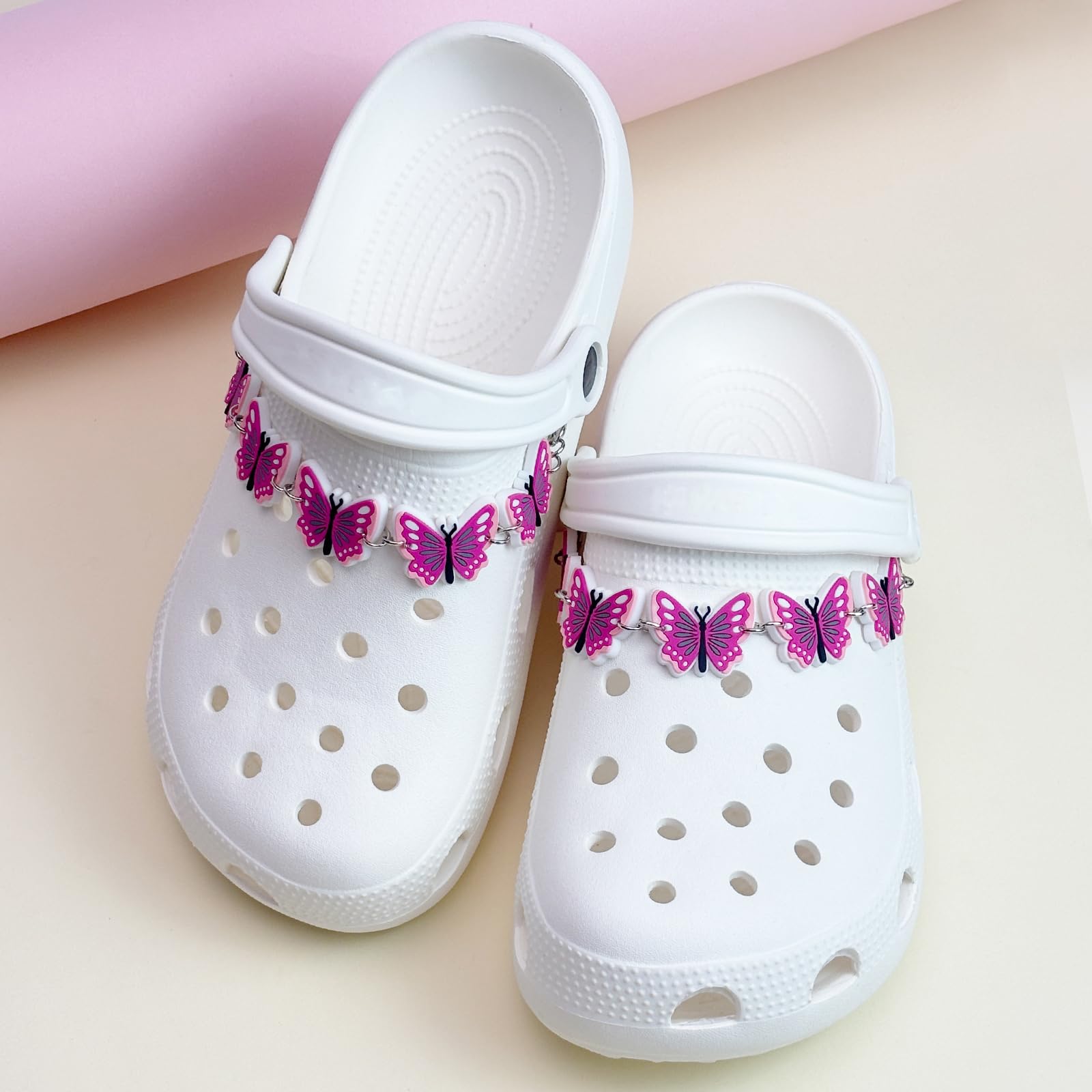 2Pcs Sunflower PVC Shoe Chains for Women, Shoe Charms for Clog Sandals, DIY Rubber Shoe Decoration Charms for Girls, Party Favor