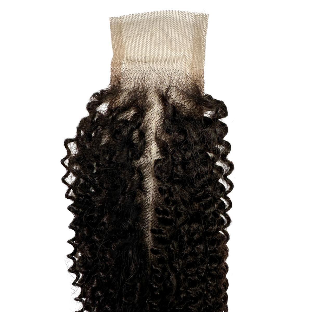 Jerry Curl 2x6 Transparent Lace Human Hair Closure