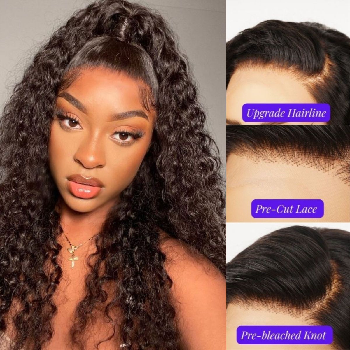 30 Inch Brazilian Raw Virgin Hair 13x6 13X4 Natural Deep Wave Glueless Frontal Human Hair Transparent HD Lace Front Wigs