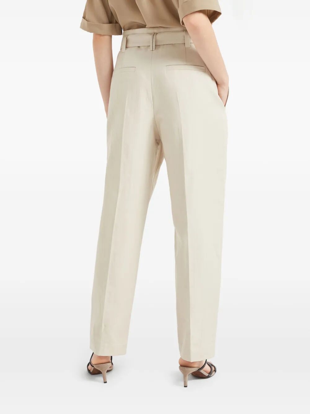 Brunello Cucinelli Women Regular Belt Trousers