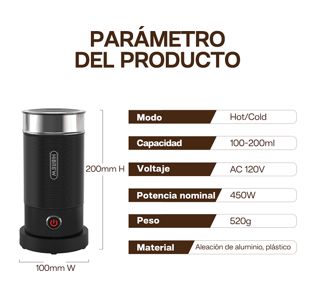 300ml Milk Heater 450W milk foam Cold Bubble Chocolate Stir Cold / hot Latte Cappuccino 360°, rotating base SUS304 adjustable temperature and thickness