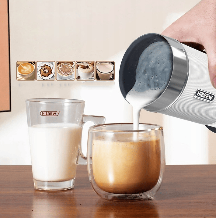 300ml Milk Heater 450W milk foam Cold Bubble Chocolate Stir Cold / hot Latte Cappuccino 360°, rotating base SUS304 adjustable temperature and thickness