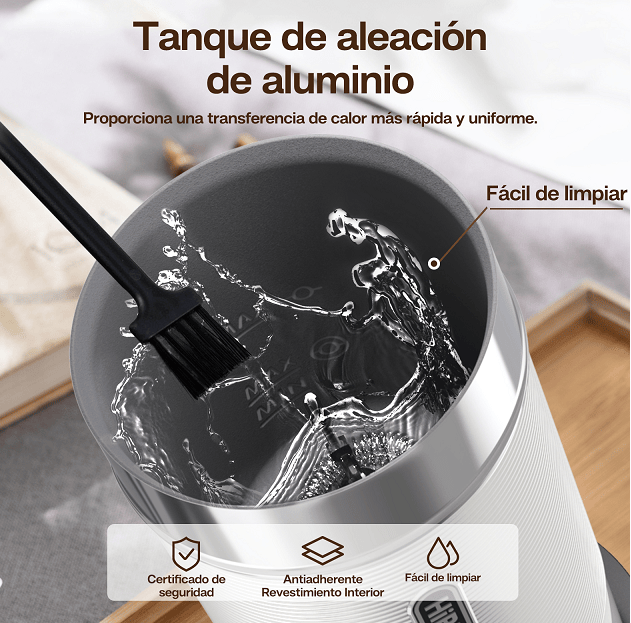 300ml Milk Heater 450W milk foam Cold Bubble Chocolate Stir Cold / hot Latte Cappuccino 360°, rotating base SUS304 adjustable temperature and thickness
