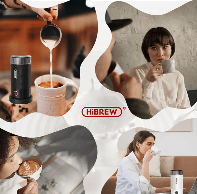 300ml Milk Heater 450W milk foam Cold Bubble Chocolate Stir Cold / hot Latte Cappuccino 360°, rotating base SUS304 adjustable temperature and thickness