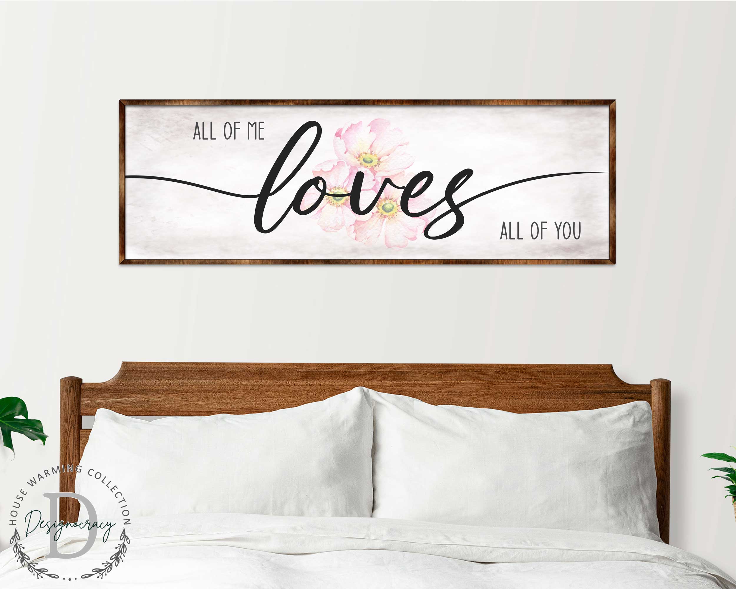 All of Me Loves All of You - Wooden Home Décor - Master Bedroom Sign - Home Gift - Couple's Gift - Farmhouse Décor - 310321