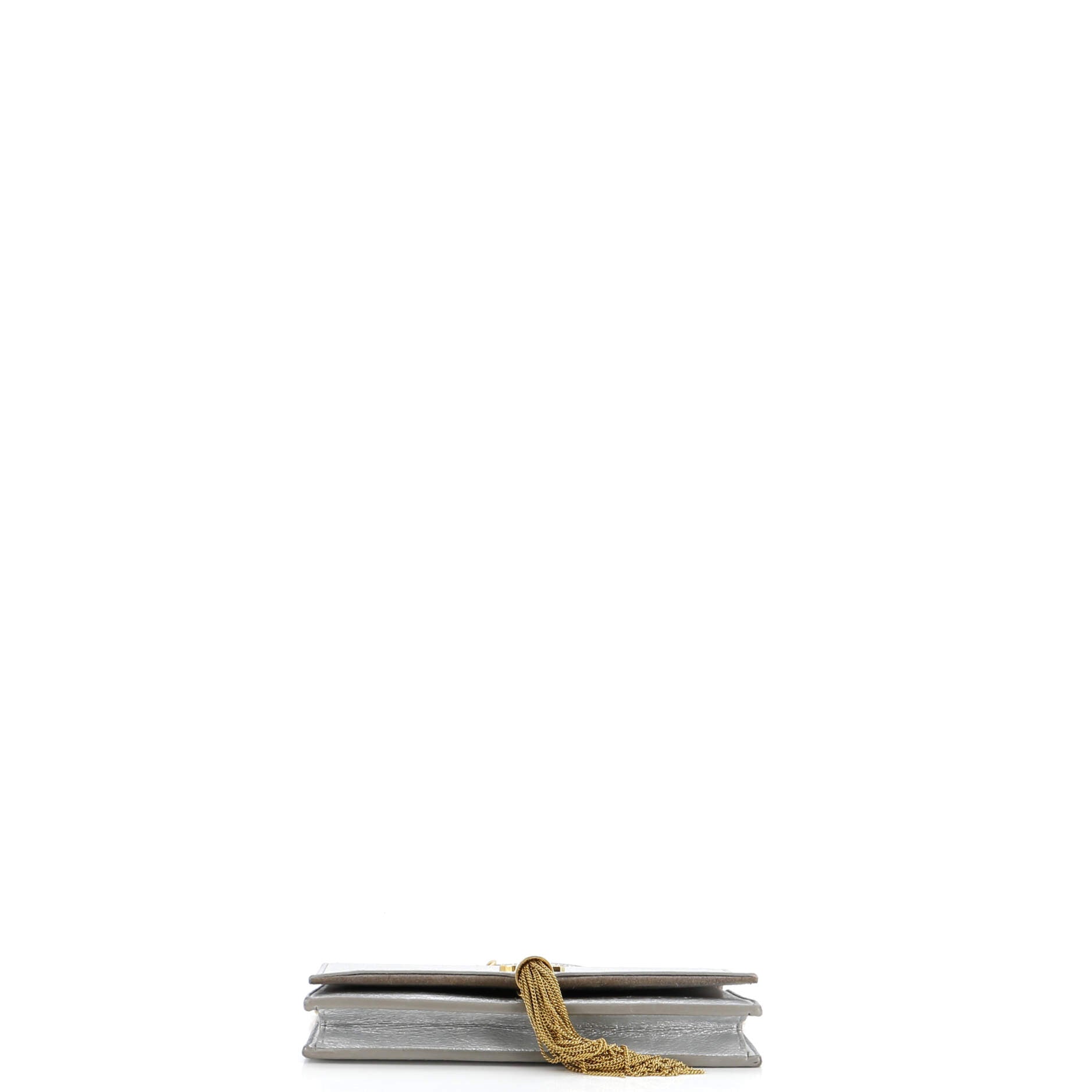 Saint Laurent Classic Monogram Tassel Chain Wallet Leather