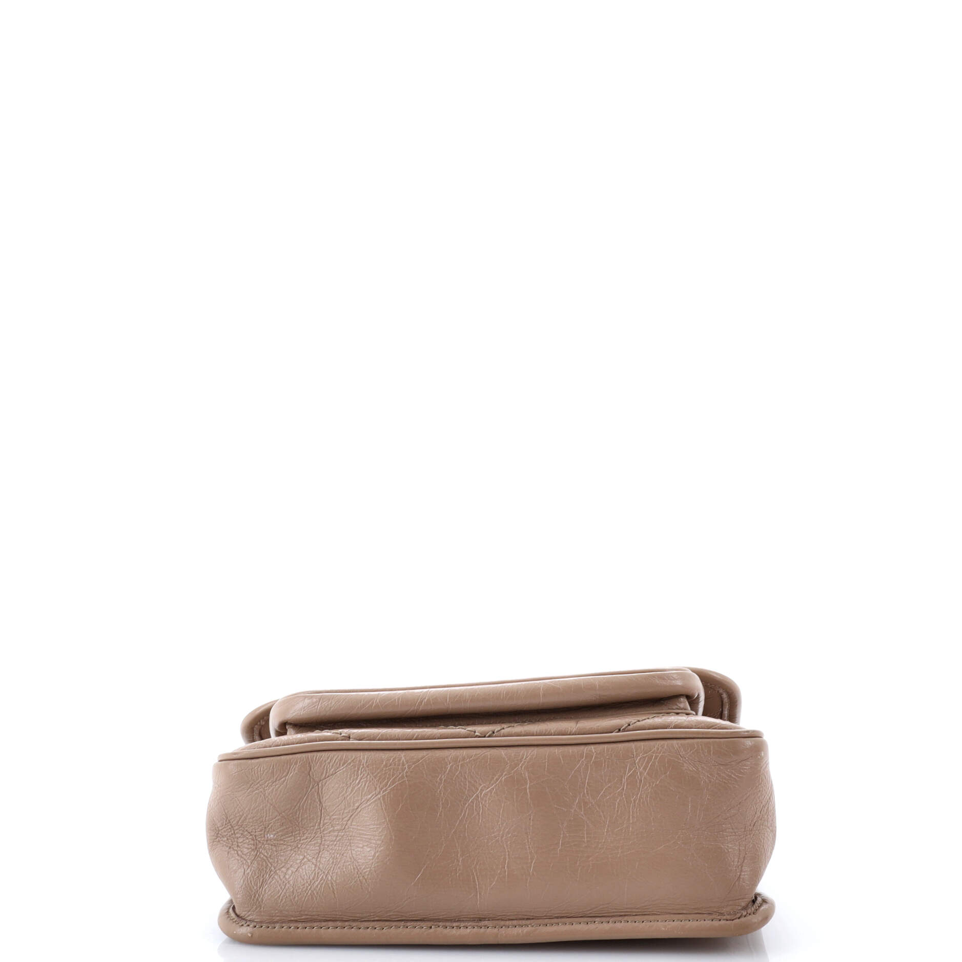 Saint Laurent Niki Chain Flap Bag Matelasse Chevron Leather Baby
