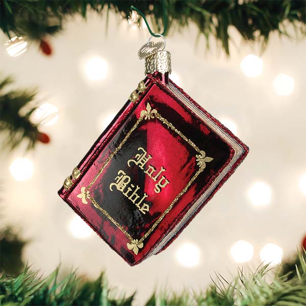 Red Bible Ornament
