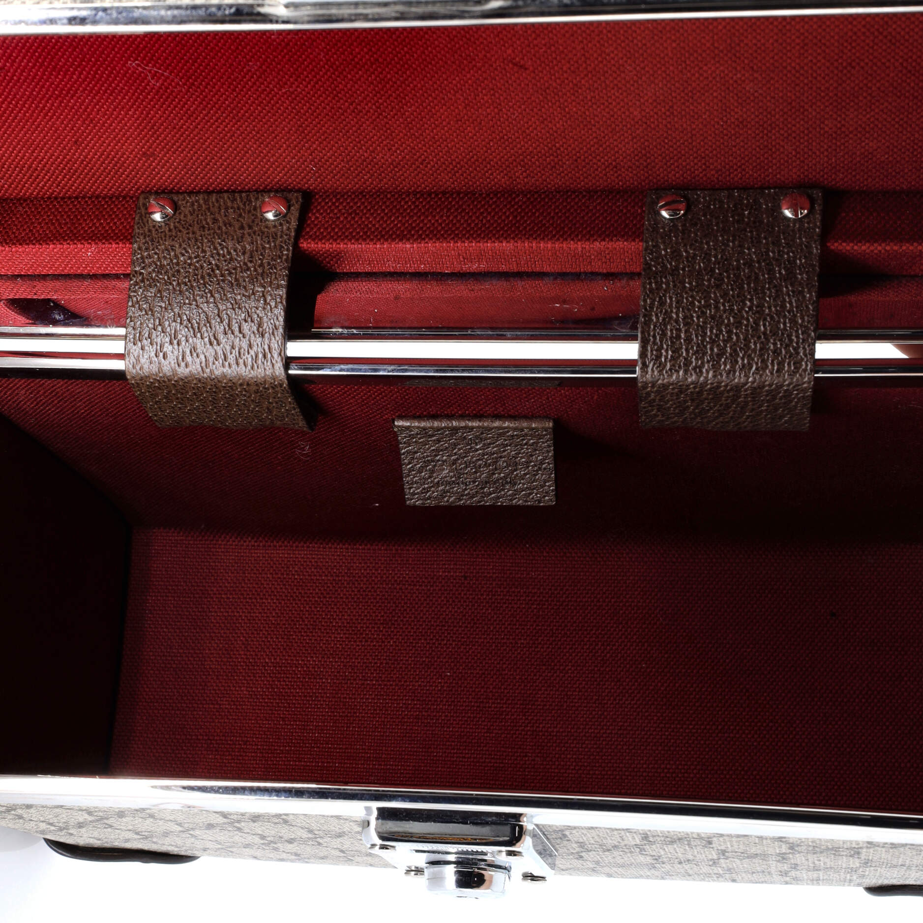 Gucci Bamboo Globe-Trotter Vanity Case GG Coated Canvas
