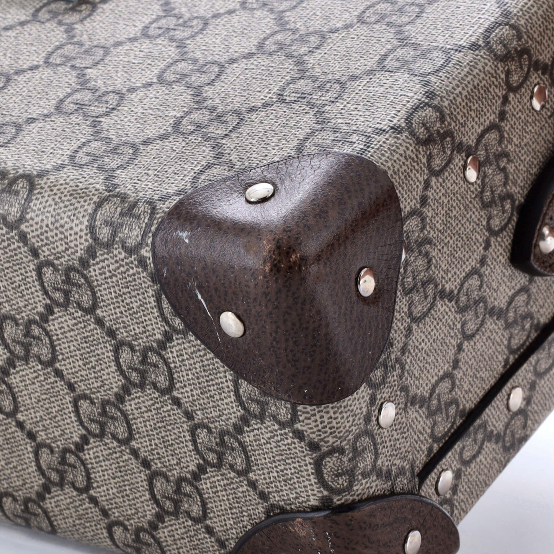 Gucci Bamboo Globe-Trotter Vanity Case GG Coated Canvas