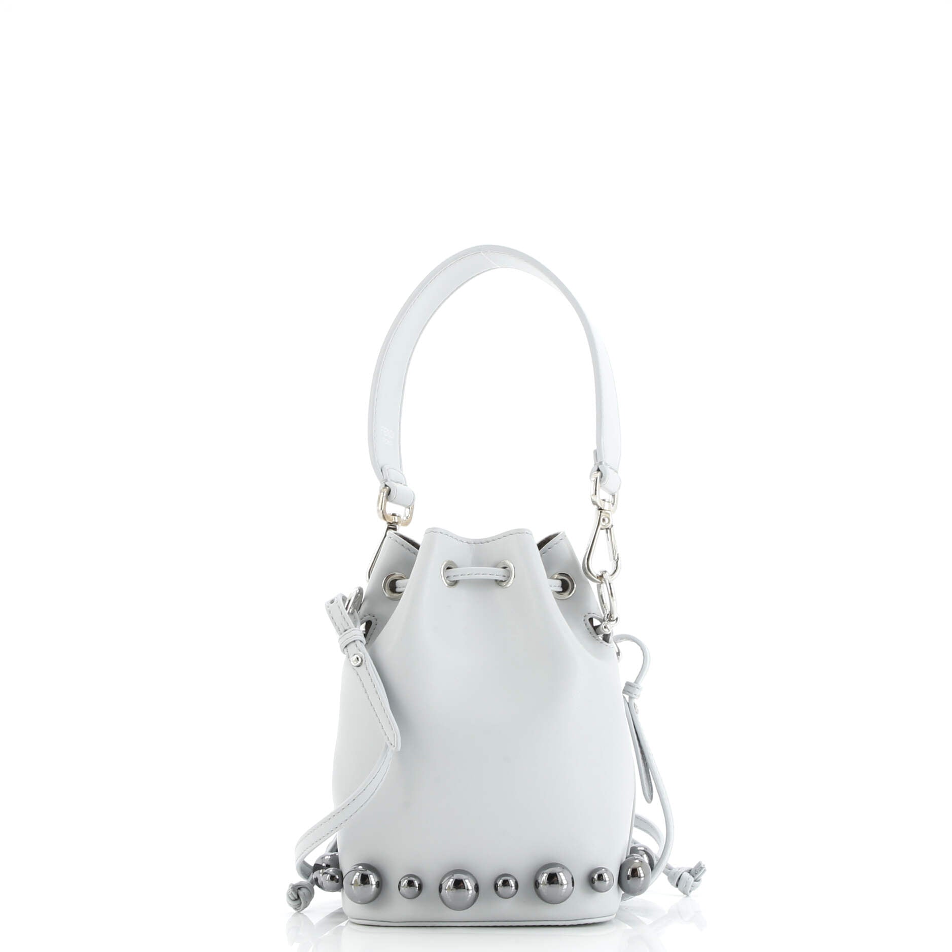 Fendi Mon Tresor Bucket Bag Embellished Leather Mini