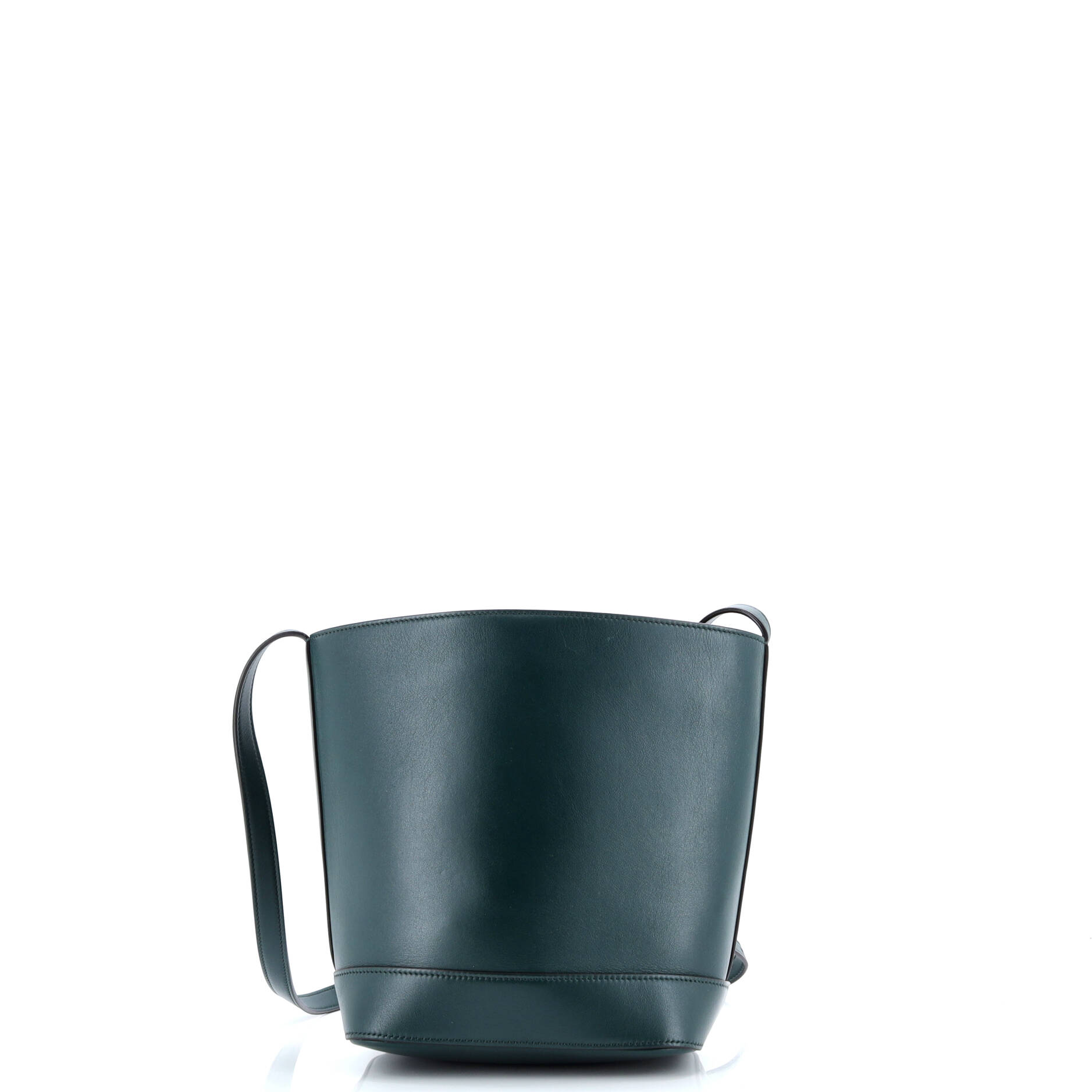 Celine Cuir Triomphe Bucket Bag Leather Small
