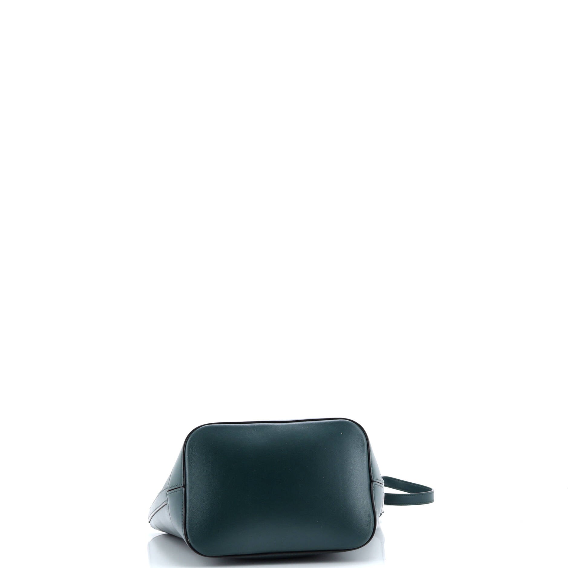Celine Cuir Triomphe Bucket Bag Leather Small