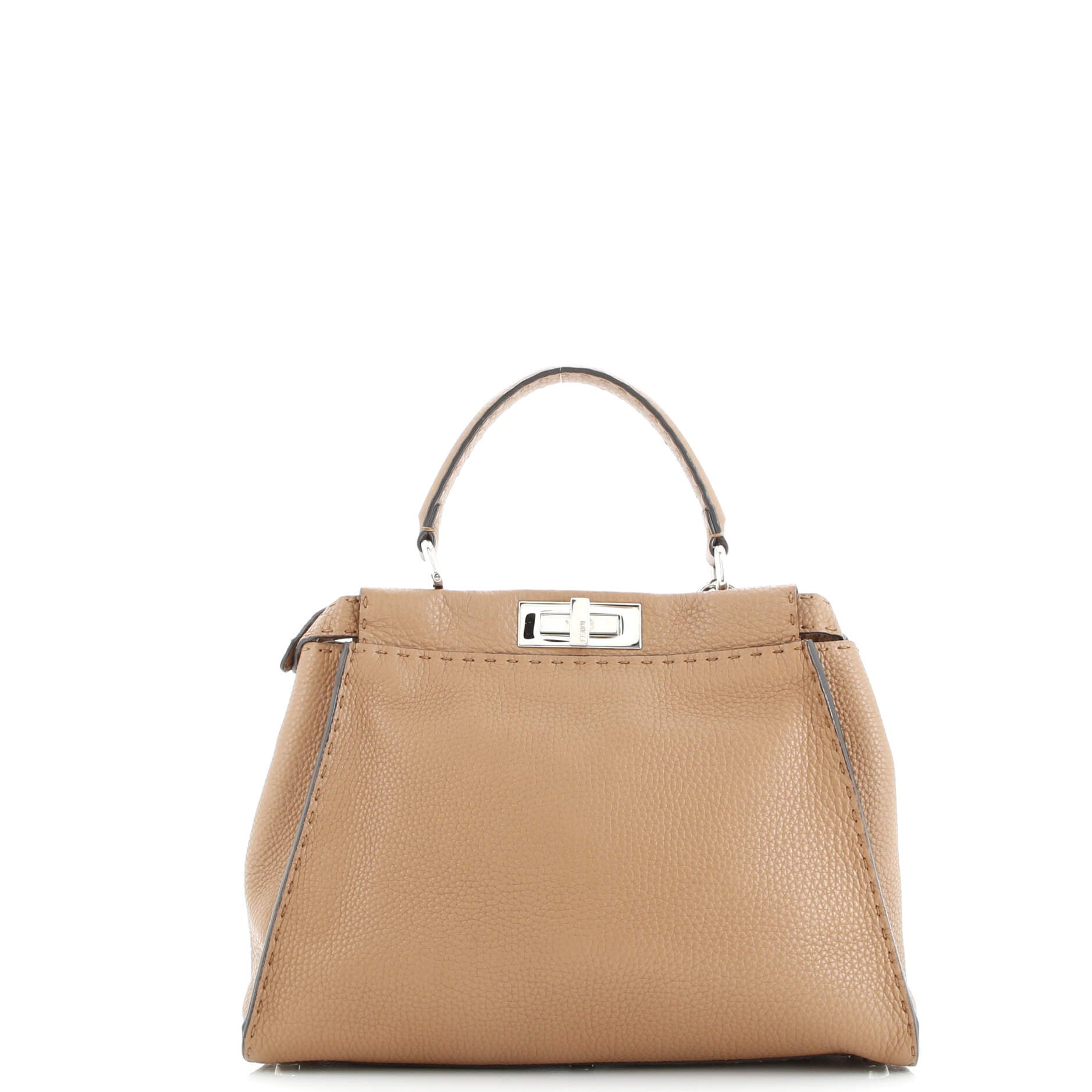 Fendi Selleria Peekaboo Bag Rigid Leather Regular
