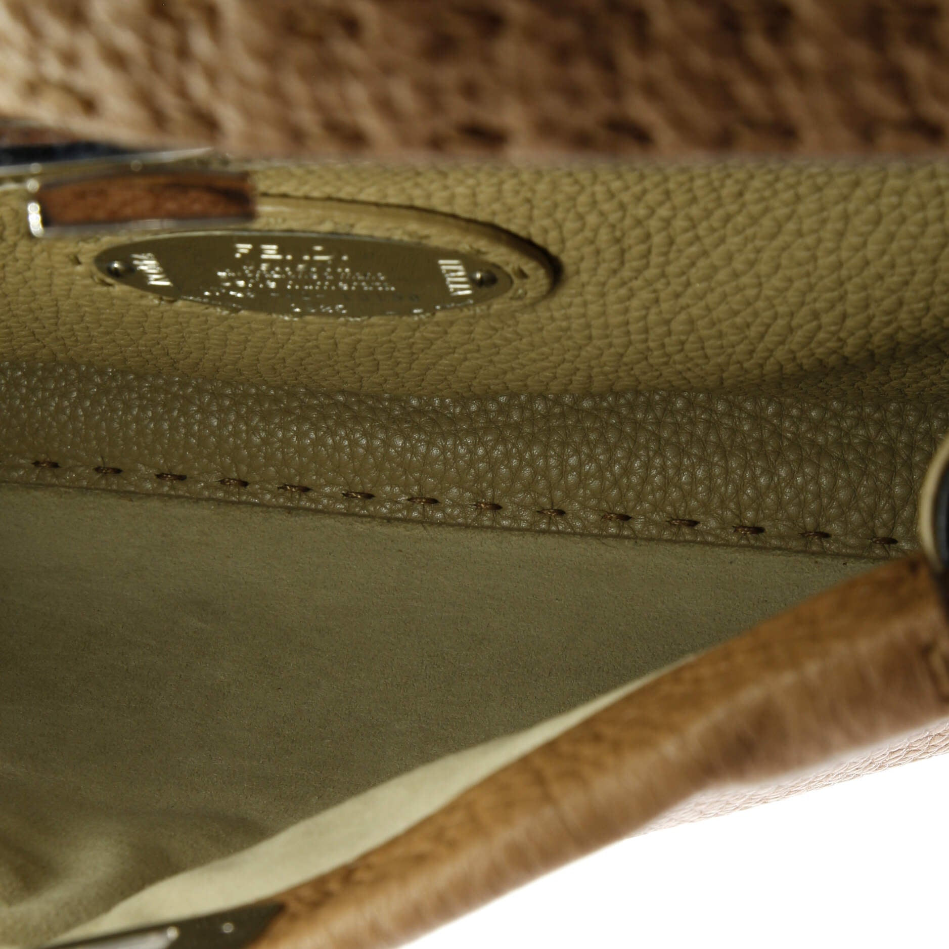 Fendi Selleria Peekaboo Bag Rigid Leather Regular