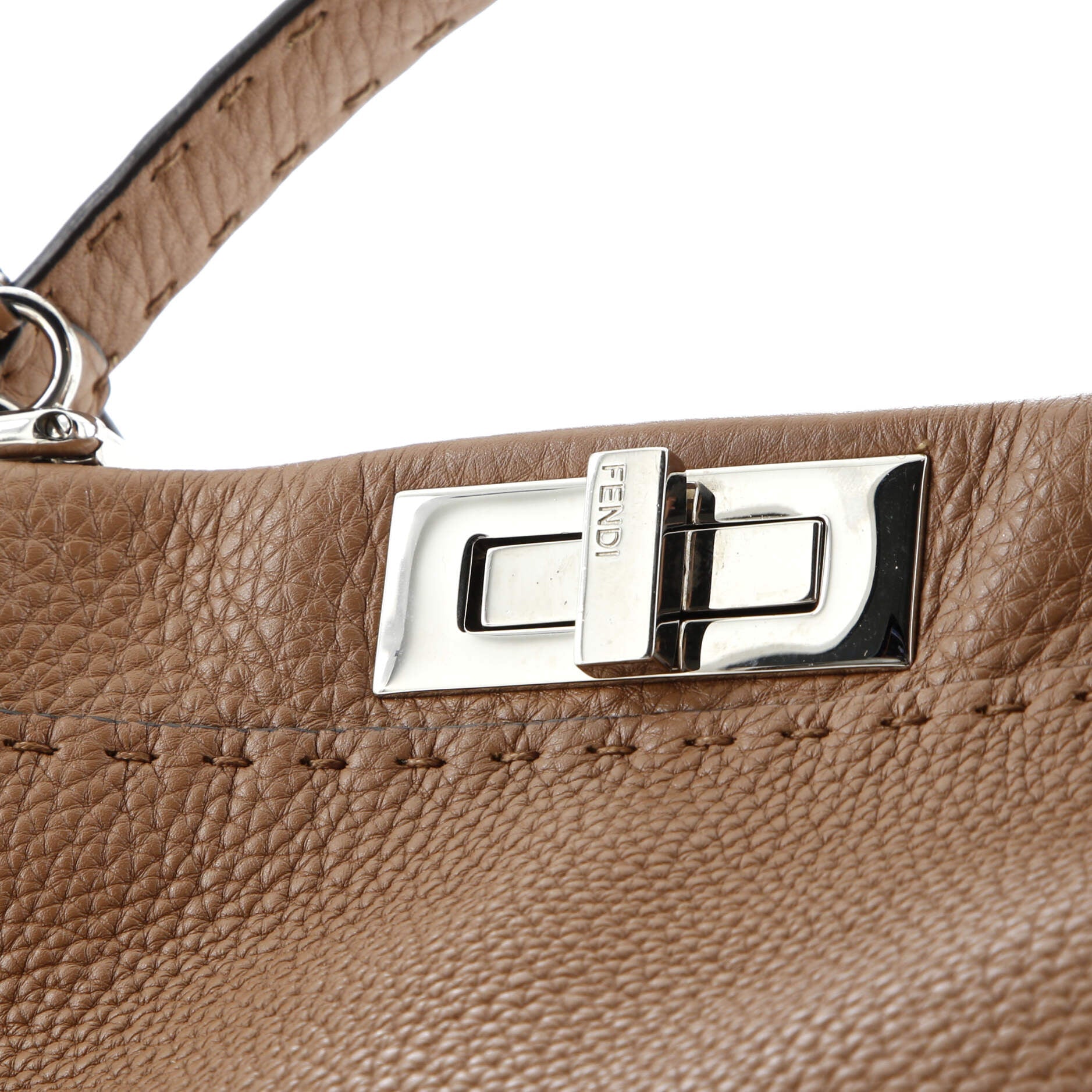 Fendi Selleria Peekaboo Bag Rigid Leather Regular